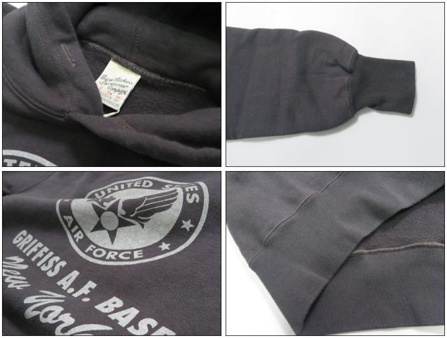 バズリクソンズ BUZZ RICKSON'S プルオーバー スウェットパーカー プリント 長袖  "GRIFFISS A.F.BASE" BR69639 【2025年秋冬新作】