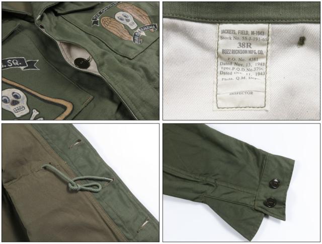 Buzz Rickson's ジャケット M-43 BOMBER BARONS  BR15996