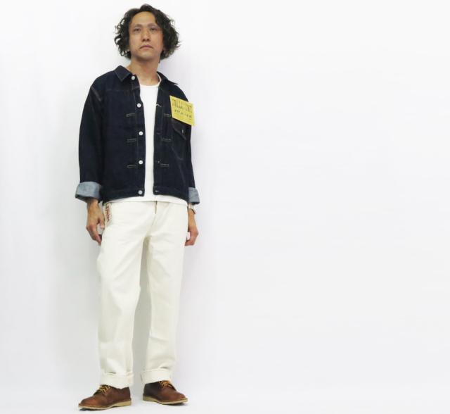 フルカウント FULLCOUNT 1101EC ジーンズ ストレート 13.7oz エクリュホワイト デニム ジンバブエコットン