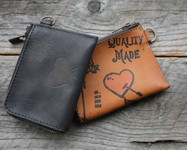 VASCO × GLAD HAND レザーコインケース 「GLAD POSTALS」