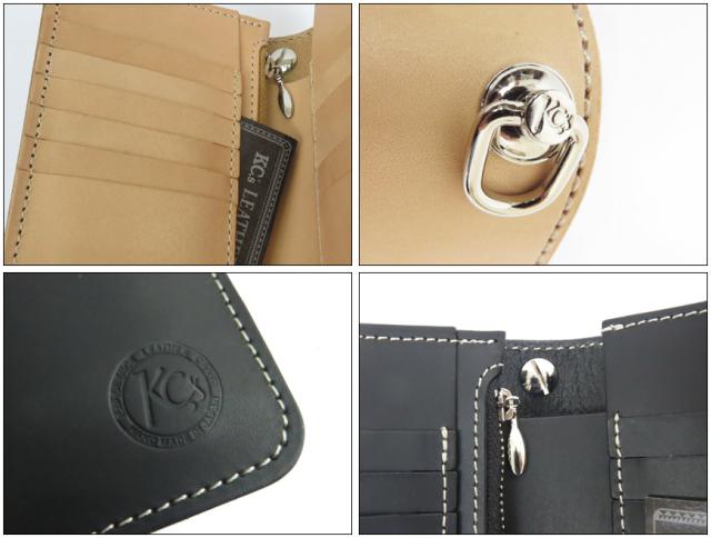 KC'S ケーシーズ レザー ロングビルフォールド エレノア カウハイド 牛革 財布 KIB050