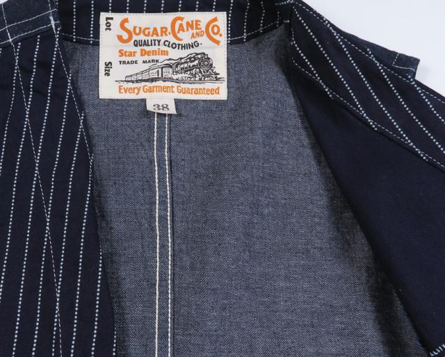 SUGAR CANE シュガーケーン 9oz ウォバッシュストライプ ワークベスト SC2654