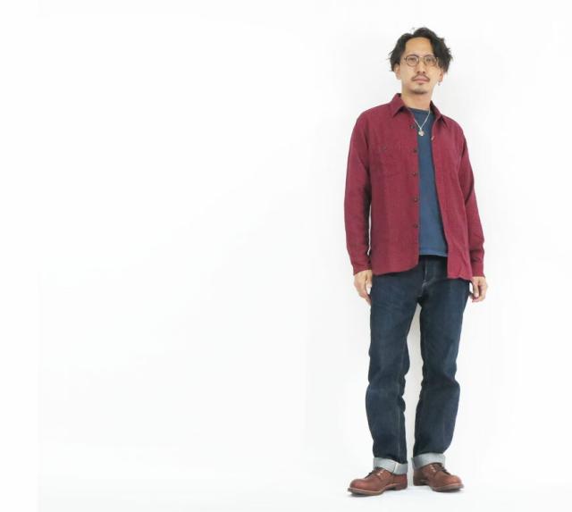 シュガーケーン SUGAR CANE 長袖 ツイル チェック ワークシャツ