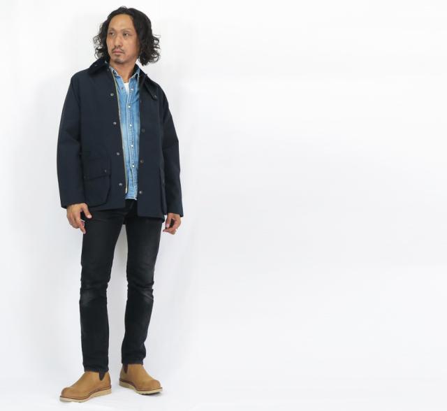 Barbour 2レイヤー ビデイル BEDALE ノンワックスコットン 4955034 242MSP0107