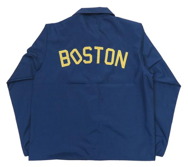 バーンズ BARNS 刺繍 ワッペン ナイロン コーチ ジャケット 60s Nylon Coach Jacket "BOSTON" BR-24333