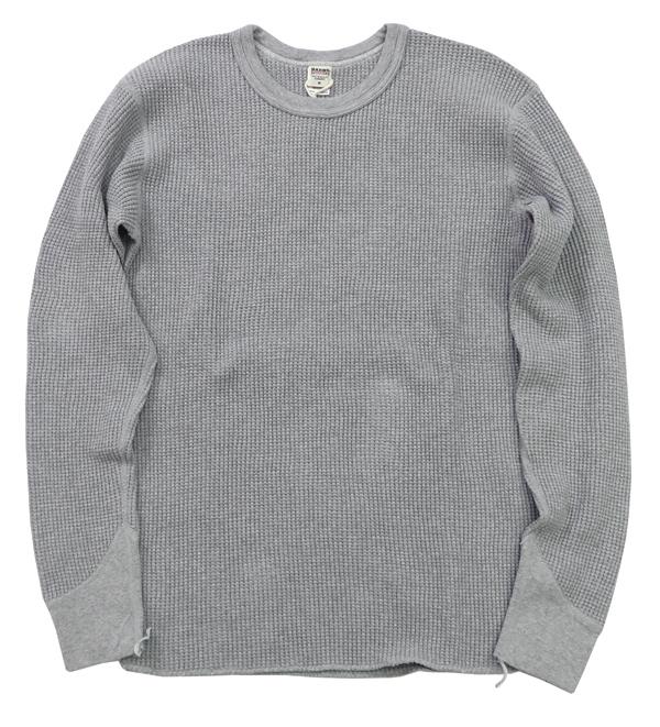 BARNS 20/2 Heavy Thermal Tough Neck Long Sleeve T-shirt BR-3080