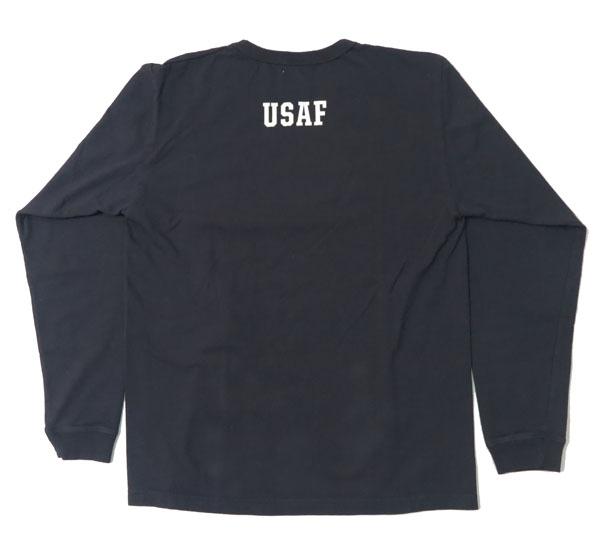 バズリクソンズ BUZZ RICKSON'S 長袖 Tシャツ プリント "EDWARDS" MADE IN USA BR69508