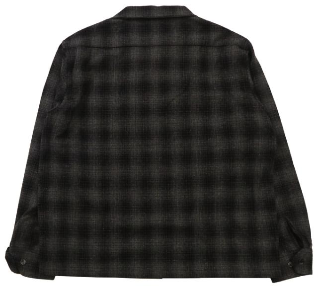GANGSTERVILLE ウールチェック 長袖 シャツ LOCOS GSV-24-AW-08