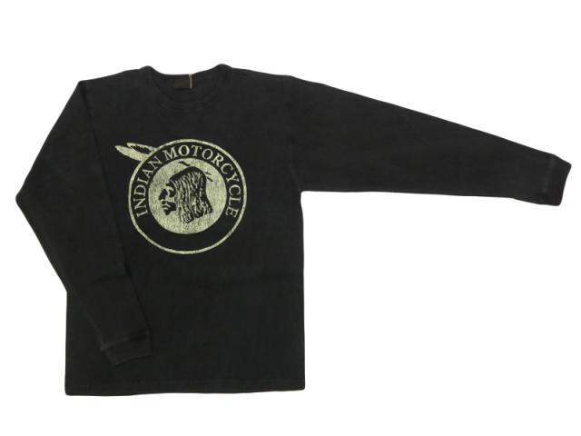 インディアンモーターサイクル Indian Motorcycle 長袖 プリント Ｔシャツ L/S T-SHIRT "INDIAN" IM69610【2025年秋冬新作】