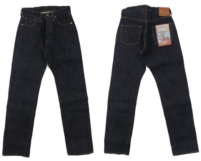 SAMURAI JEANS S3100VX 17oz零+セルビッチデニム 大戦ワイドストレート ジーンズ