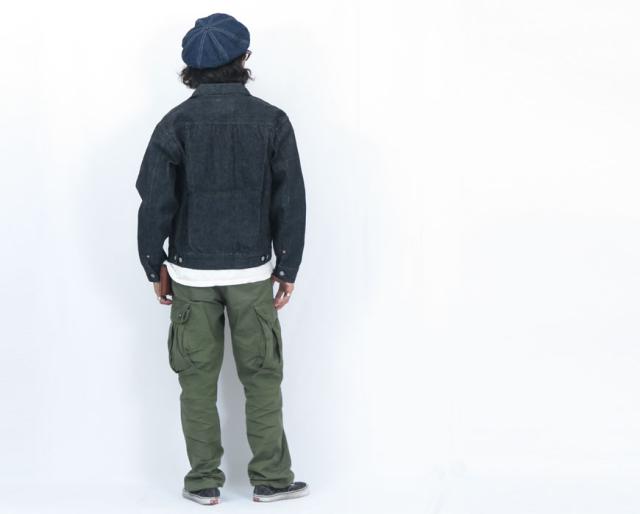 SUGAR CANE シュガーケーン 14.25oz ブラック デニム ジャケット ワンウォッシュ 1953モデル 2nd(セカンド) ジージャン Gジャン 14.25oz BLACK DENIM JACKET 1953 MODEL SC15650