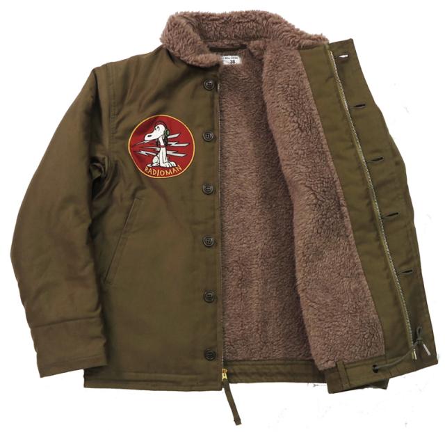 トイズマッコイ TOYS McCOY N-1 デッキジャケット 初期型 SNOOPY RADIOMAN TMJ2441