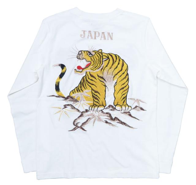 テーラー東洋 Tailor Toyo 長袖 スカ刺繍 Tシャツ LONG SLEEVE SUKA T-SHIRT EMBROIDERED “TIGER” テイラー東洋 TT69471