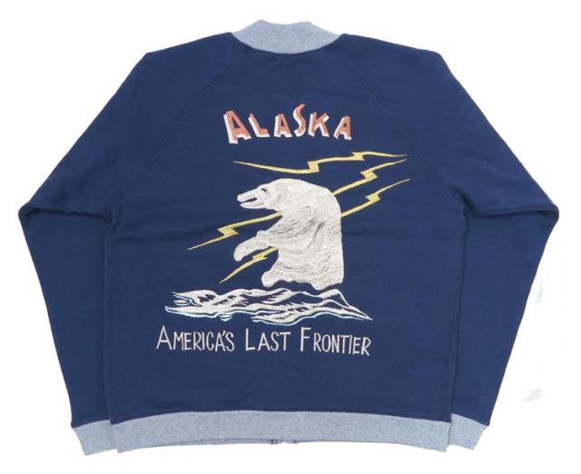 テーラー東洋 Tailor Toyo スカ刺繍 フルジップ スウェット ラグランスリーブ SUKA ZIP SWEAT EMBROIDERED "ALASKA" テイラー東洋 TT69475