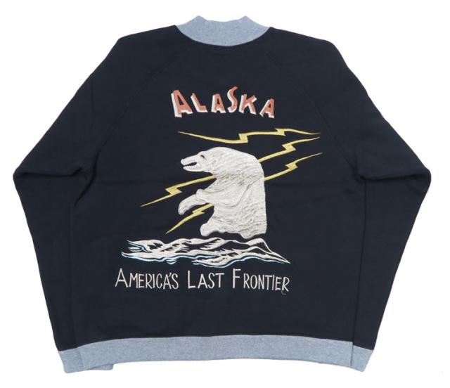 テーラー東洋 Tailor Toyo スカ刺繍 フルジップ スウェット ラグランスリーブ SUKA ZIP SWEAT EMBROIDERED "ALASKA" テイラー東洋 TT69475