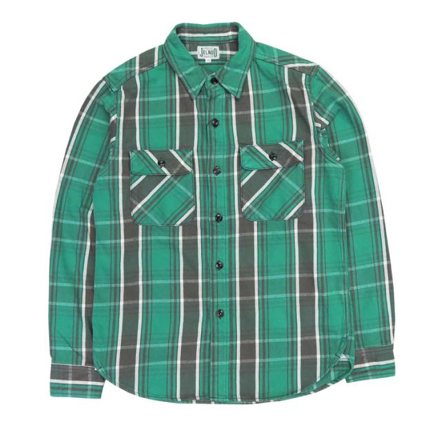JELADO ジェラード 長袖 フランネル シャツ レギュラー丈 S~XL