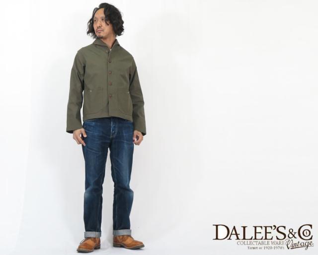 DALLES & CO ダリーズ＆コー U.S.NAVY ショールカラーカバーオール ジャケット デラックスウェア DELUXEWARE U.S.N.J.08 2B0041