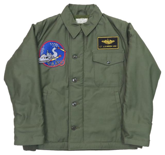 バズリクソンズ Buzz Rickson's A-2 デッキジャケット U.S.NAVY "SS-563 USS TANG" BR15339