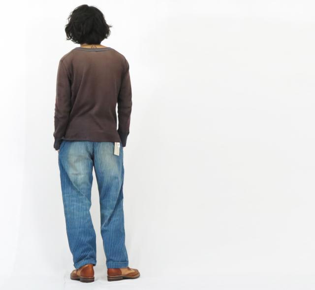 フルカウント FULLCOUNT 1128HW-4 インディゴウォバッシュストライプ