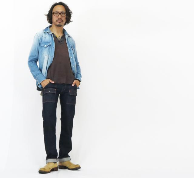 フルカウント FULLCOUNT 1246 デニム ブッシュパンツ 13.7oz ジンバブエコットン ジーンズ