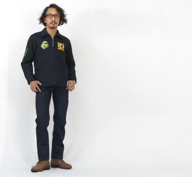 SAMURAI JEANS インディゴキルティング刺繍ジャケット 大阪ジャン OSK25th