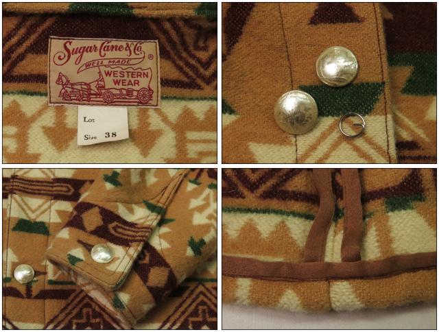 SUGAR CANE シュガーケーン ネイティブアメリカン ウールブランケット ジャケット SC15436