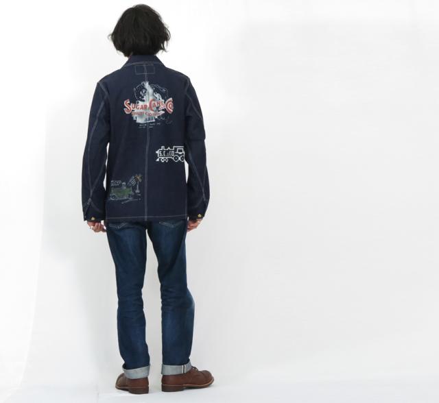 SUGAR CANE シュガーケーン 11oz. BLUE DENIM WORK COAT CARTOON デニム ジャケット ワークコート SC15449