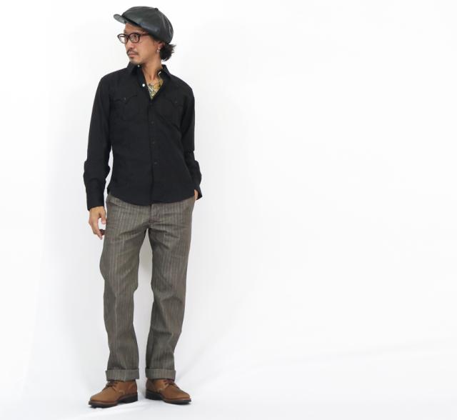 シュガーケーン SUGAR CANE MFSC 長袖コットンサテン長袖ウエスタンシャツ DUDE RANCHER SC29145