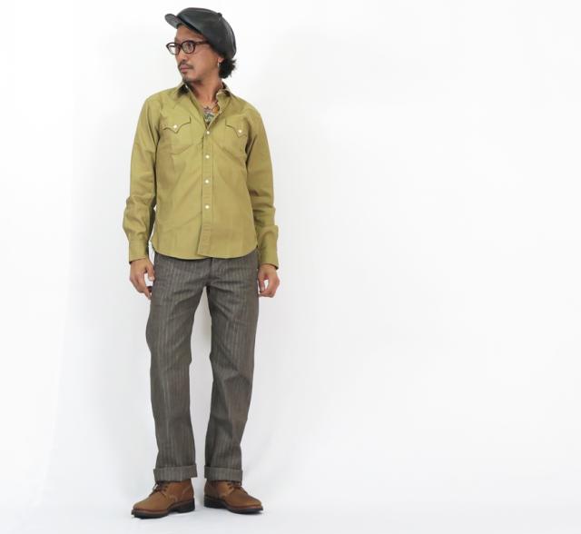 シュガーケーン SUGAR CANE MFSC 長袖コットンサテン長袖ウエスタンシャツ DUDE RANCHER SC29145