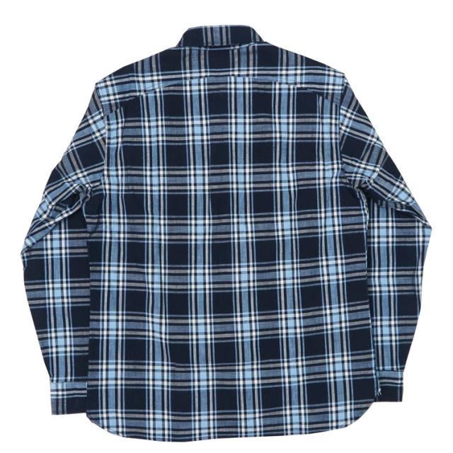 シュガーケーン SUGAR CANE 長袖 ワークシャツ FICTION ROMANCE 7.9oz. INDIGO CHECK WORK SHIRT SC29182