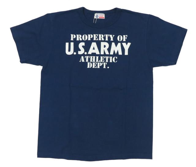 バズリクソンズ BUZZ RICKSON'S 半袖 プリント Tシャツ Made in U.S.A " PROPERTY OF U.S.ARMY ATHLETIC DEPT. " BR79348