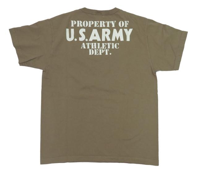 バズリクソンズ BUZZ RICKSON'S 半袖 プリント Tシャツ Made in U.S.A " PROPERTY OF U.S.ARMY ATHLETIC DEPT. " BR79348