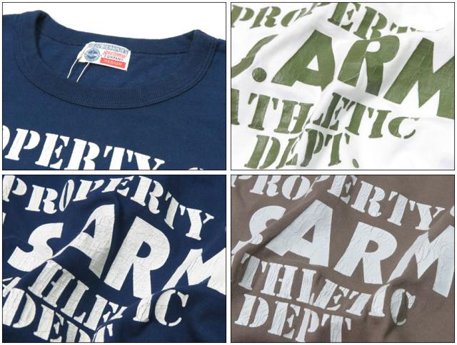 バズリクソンズ BUZZ RICKSON'S 半袖 プリント Tシャツ Made in U.S.A " PROPERTY OF U.S.ARMY ATHLETIC DEPT. " BR79348