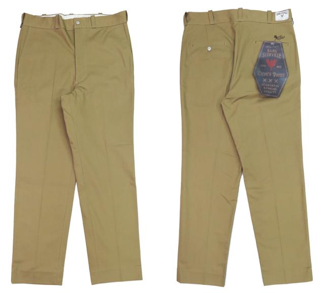 GANGSTERVILLE Devil's Pants ベーシックチノトラウザーズ