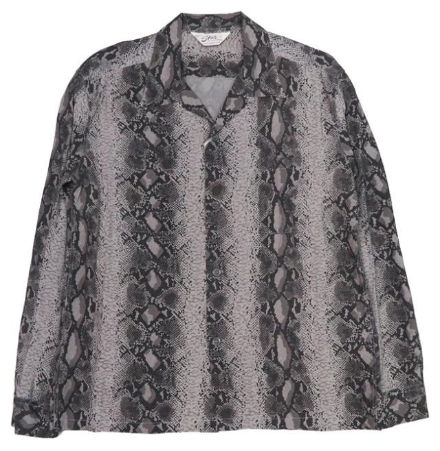 STAR OF HOLLYWOOD スターオブハリウッド 長袖 レーヨン オープンカラーシャツ SNAKE SH29313