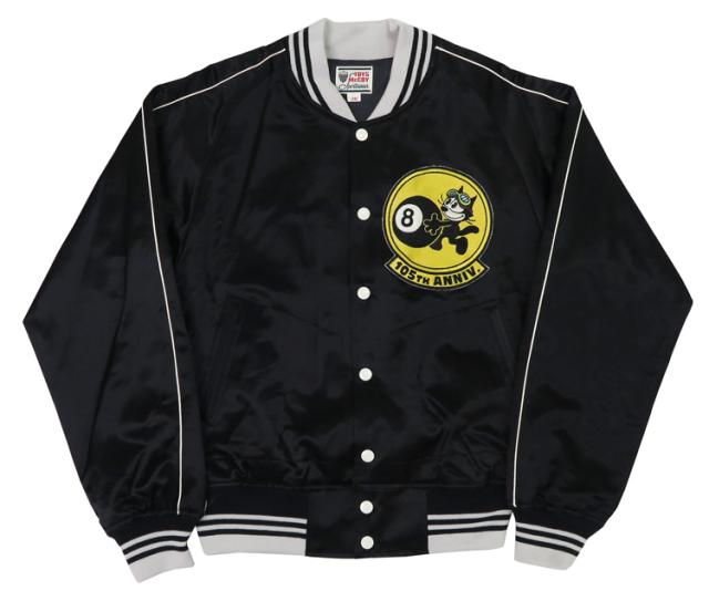 トイズマッコイ TOYS McCOY コットン/レーヨンサテン ツアージャケット FELIX THE CAT 105TH TMJ2401