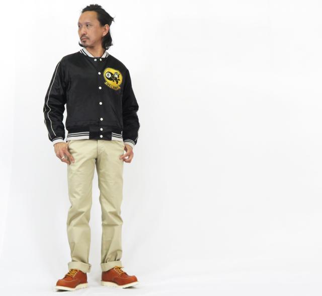 トイズマッコイ TOYS McCOY コットン/レーヨンサテン ツアージャケット FELIX THE CAT 105TH TMJ2401