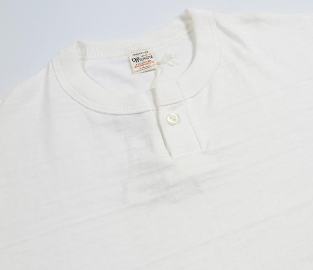 ウェアハウス WAREHOUSE 半袖 1ボタン ヘンリーネック Tシャツ 4082