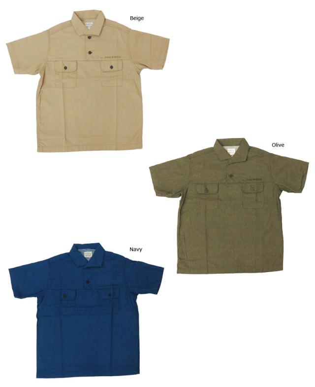 フェローズ Pherrow's 半袖 プルオーバー シャツ U.S.NAVY  20S-767MSS