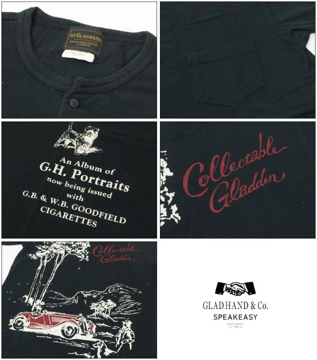 BY GLAD HAND ヘンリーネック Tシャツ 刺繍 胸ポケット BYGH-20-SS-30