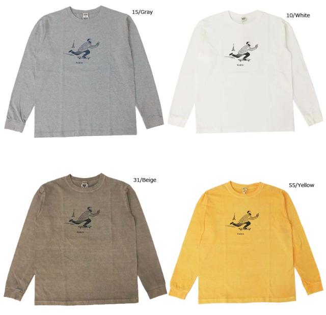 BARNS フラットシーマー両Vガゼットクルーネックスウェット BR-3000