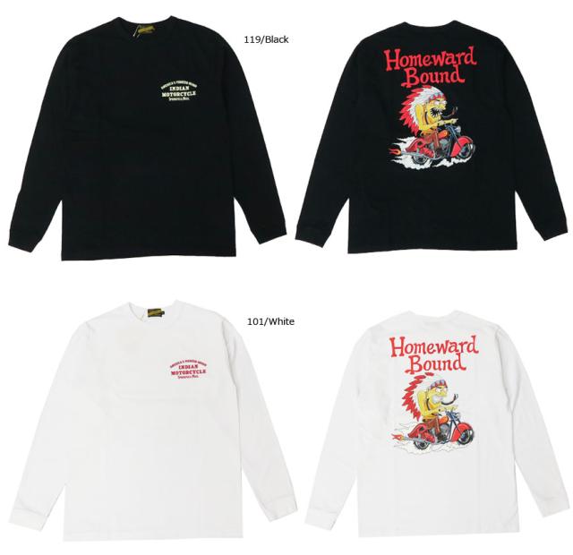 インディアンモーターサイクル Indian Motorcycle 長袖 プリント Ｔシャツ SCOUT & CHIEF IM68342