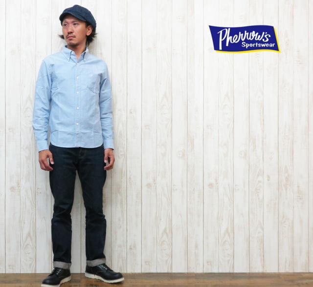 Pherrow's フェローズ オックスフォード長袖ボタンダウンシャツ PBD1 