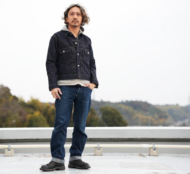 Pherrows 13.5oz デニムジャケット 2nd セカンドタイプ スターチドウォッシュ 407J-SW