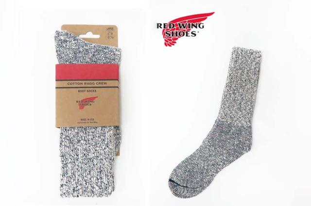 REDWING レッドウィング コットンラグ クルーソックス グリーン STYLE NO.97167