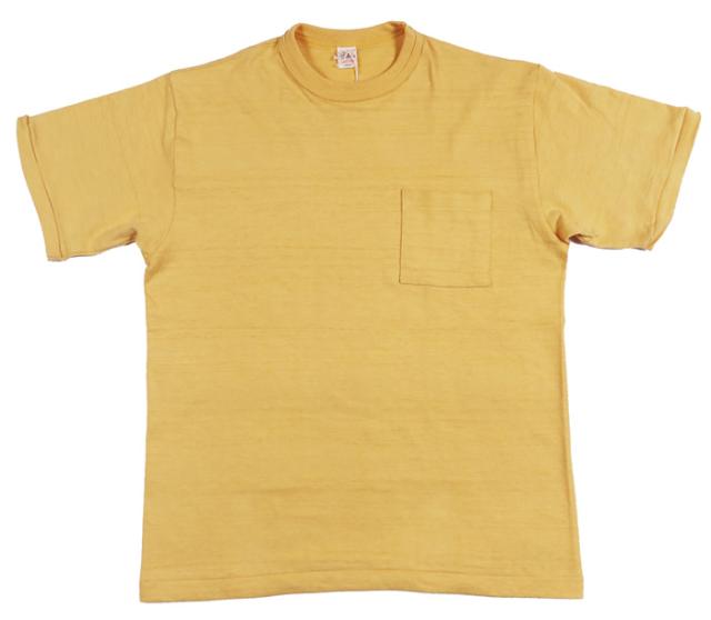 ウェアハウス WAREHOUSE Lot.4601-pocket 無地 半袖 ポケットTシャツ 定番 シャドーボーダー ローゲージ編み