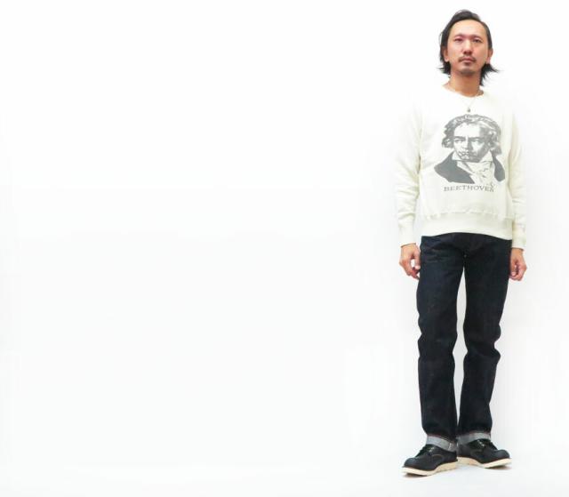 ウェアハウス WAREHOUSE クルーネック スウェット 461 "FADED" BEETHOVEN 2ND-HAND セカンドハンド ベートーベン