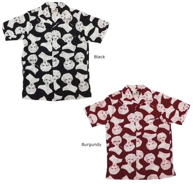 GANGSTERVILLE VIRGINIA 半袖 レーヨン オープンカラーシャツ