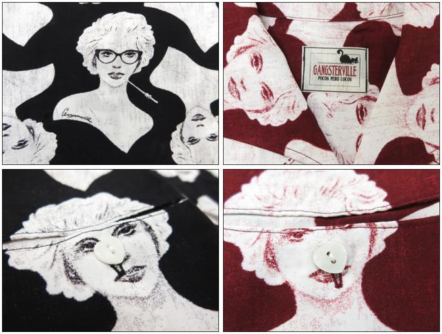 GANGSTERVILLE VIRGINIA 半袖 レーヨン オープンカラーシャツ