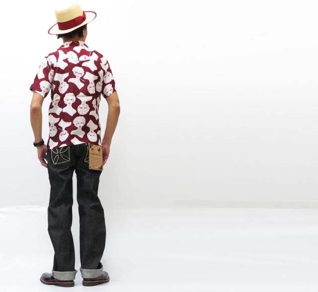 GANGSTERVILLE VIRGINIA 半袖 レーヨン オープンカラーシャツ